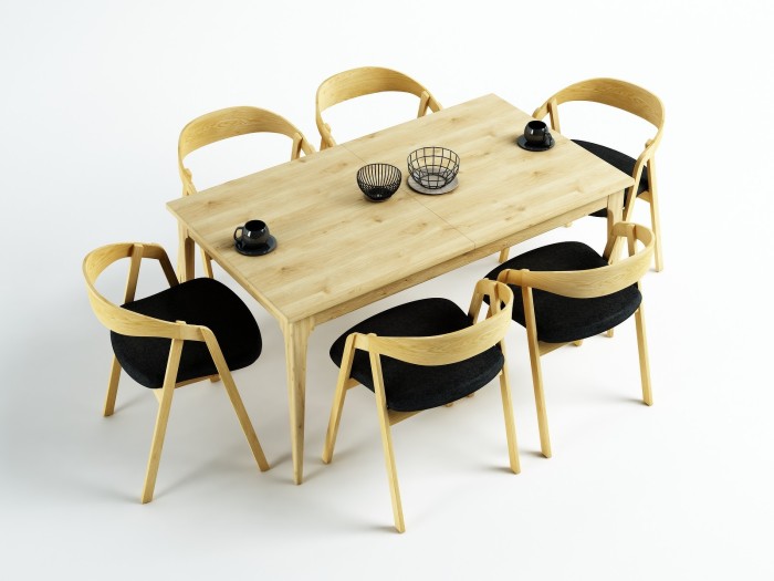 Zestaw stół  Vigo i 4 krzesła Vega