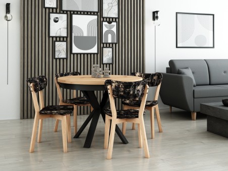 Zestaw orion i 4 krzesła Lysa 2