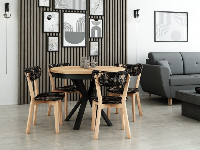 Zestaw orion i 4 krzesła Lysa 2